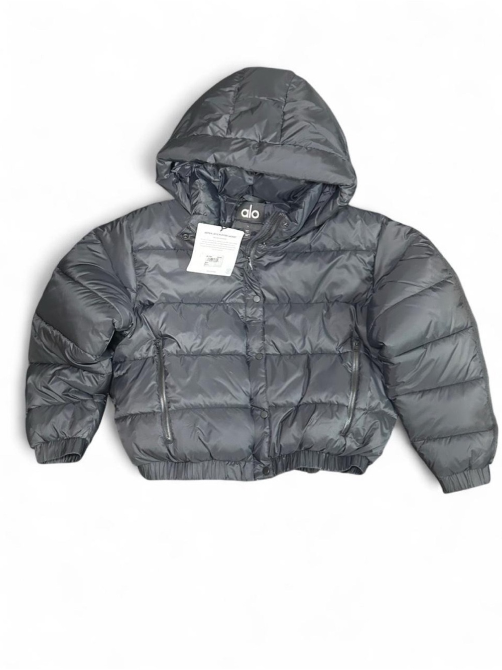 Alo Yoga Aspen Love Black Puffer Jacket - Brand New